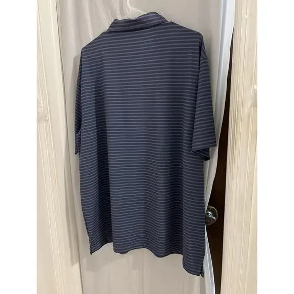 Local Boy Outfitters Blue Stripped Golf Polo Shirt Sz Xl - Picture 4 of 4